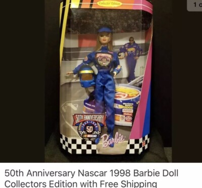 1998 50th anniversary nascar barbie value
